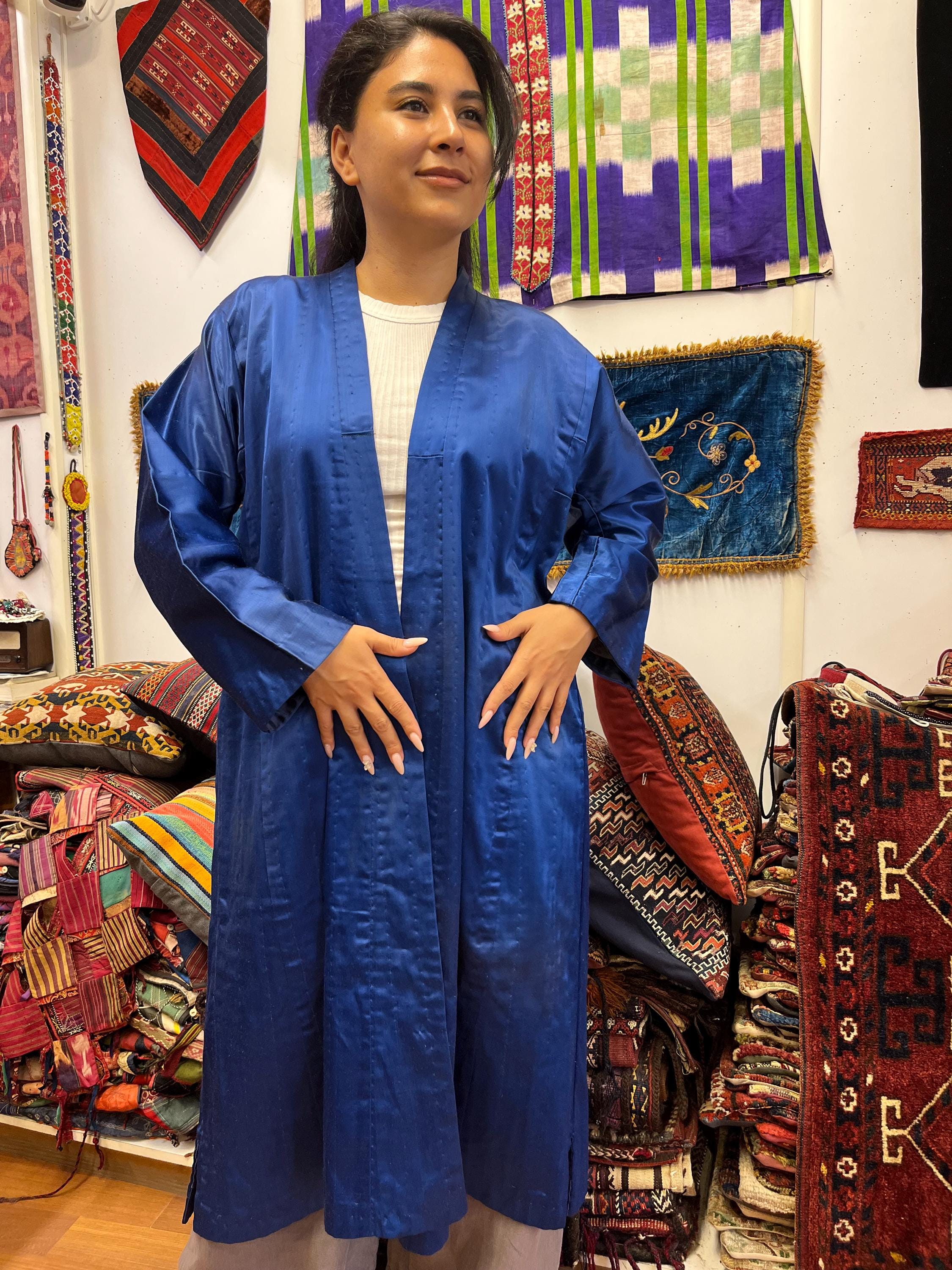 Antique Uzbek Kaftan Silk Chapan - Etsy