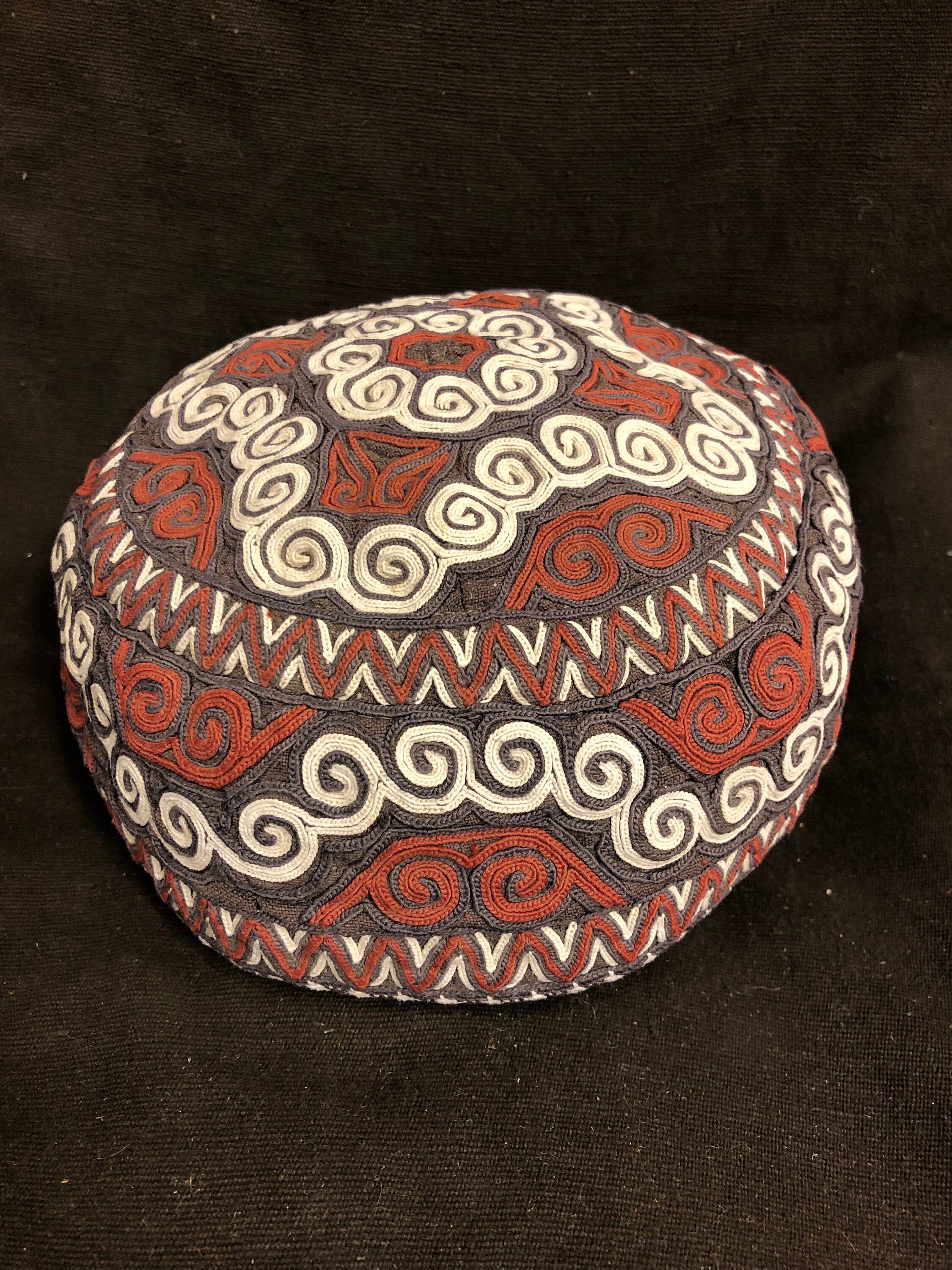 Antique Turkmen Chodor Child Cap With Silk Embroidery Hat 2 Pieces Set ...