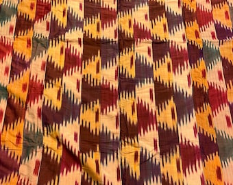 Antique Uzbek Silk Ikat  Panel in good condition 230x150 cm ,90&#39; x 59&#39; Free shipping