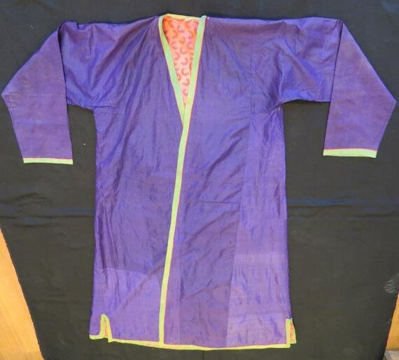 Antique Turkoman Silk Kaftan 160x130 cm 63'x51' FR