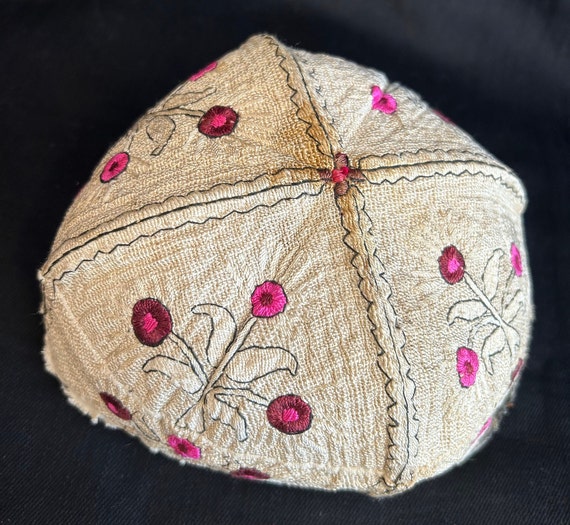 Antique  Silk Embroideri Turkish Anatolian Hat , … - image 2
