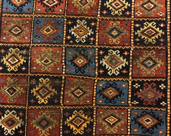 Antique kurdish  rug with damage , pure wool natural color ,