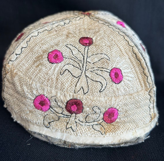 Antique  Silk Embroideri Turkish Anatolian Hat , … - image 4