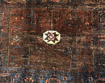 Antique Beluch Bag Face  pure wool natural color 90x72 cm 35' x28' FREE SHIPPING
