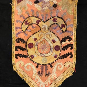 Antike Usbekistan Tradition Vintage Seidenstickerei Lakai Technik Wohnkultur 65 x 40 cm 26&#39;x 16&#39; Gratis Versand