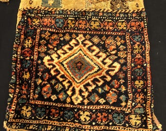 Antique Qhasgai Khojin Bag  , pure wool natural color 48x32 cm 19' x13' Free shipping