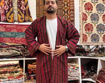 Vintage Turkmenistan Traditional Handmade Costum Big Kaftan For Every Body 152x122 cm 60'x48' Free shipping