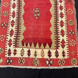 Fragment antique de kilim anatolien image 2