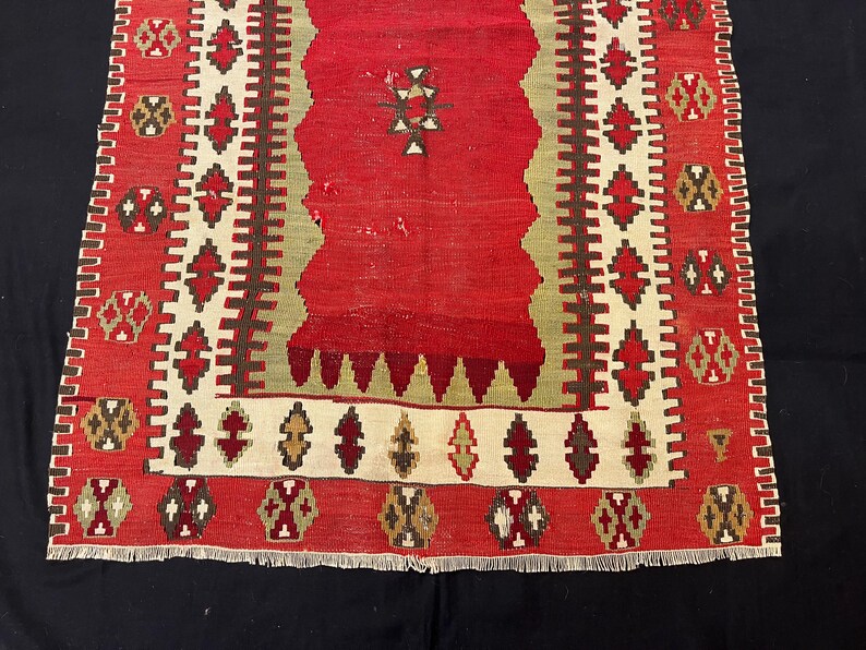 Fragment antique de kilim anatolien image 2