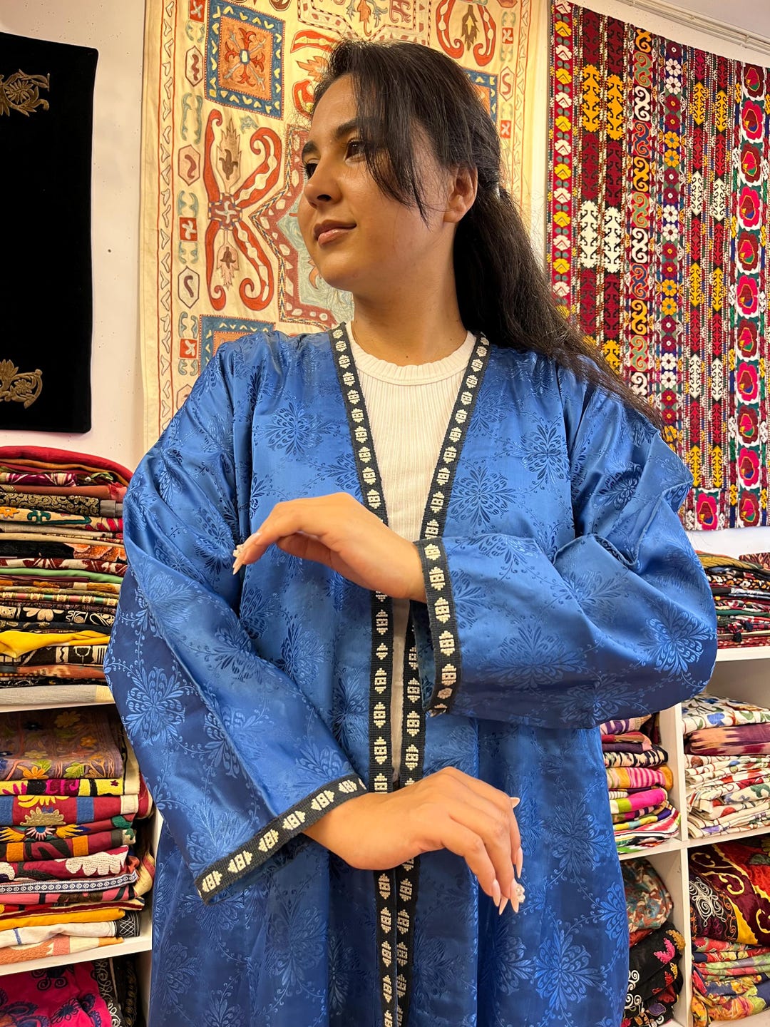 最終値下げ トルクメニスタン 民族衣装 ヴィンテージ 刺繍 古布