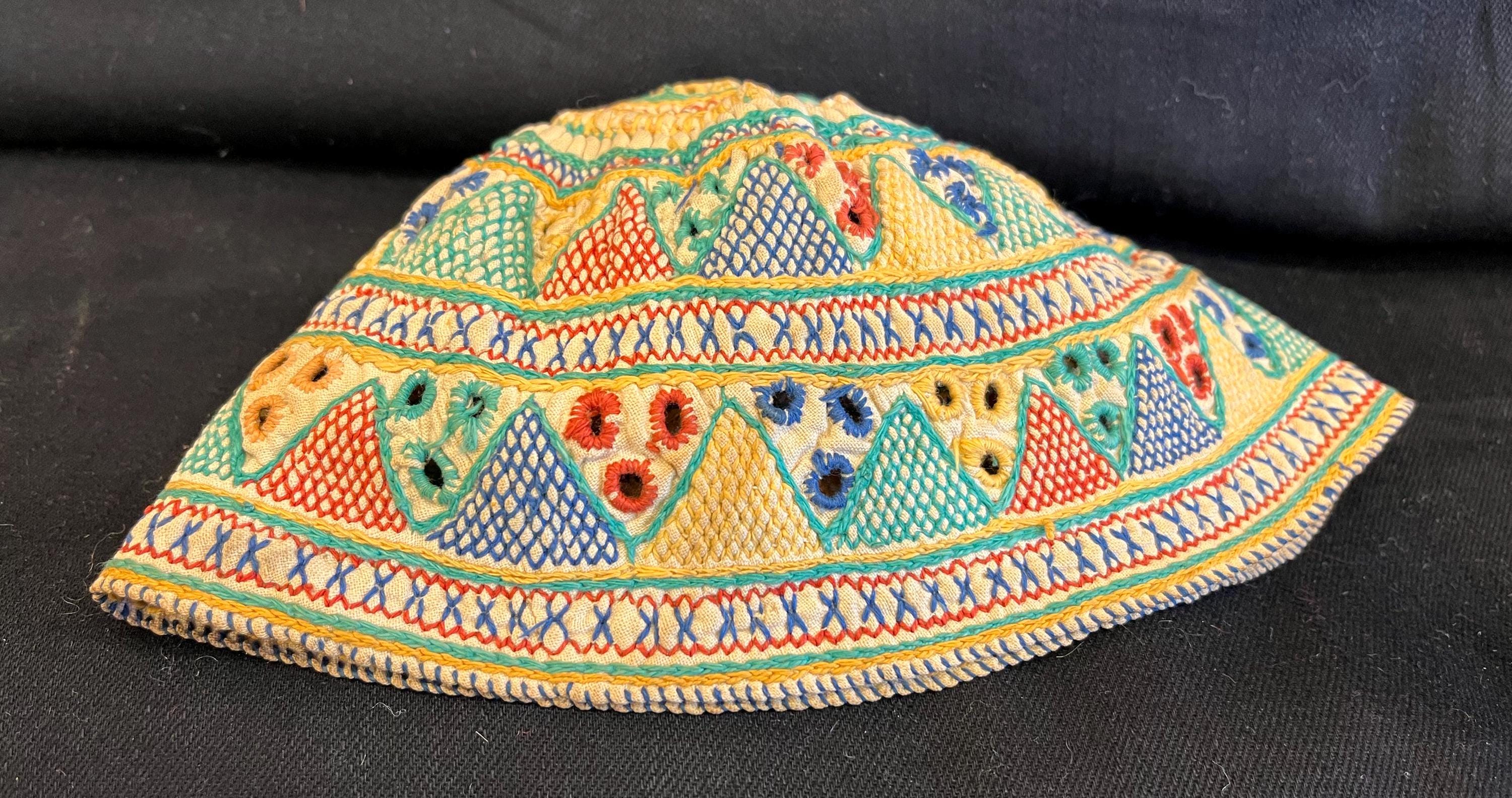 Colorful Silk Embroidered Hat from Turkey Antique Silk Embroideri Turkish Anatolian Hat , - Etsy main image 4