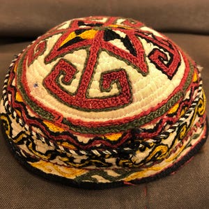 Antique Turkmen Chodor Hat For Children ,Free shipping
