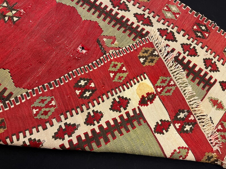Fragment antique de kilim anatolien image 6