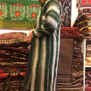 Vintage UZBEK Traditional Clothing Handmade Costum 160x120 cm 63&#39; x 47&#39; FREE SHIPPING