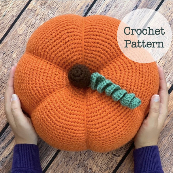 Jumbo Pumpkin plush amigurumi PATTERN