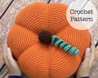 Jumbo Pumpkin plush amigurumi PATTERN