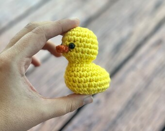 Mini duck crochet amigurumi plush