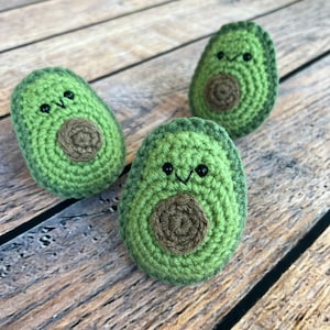 Avocado crochet amigurumi plush