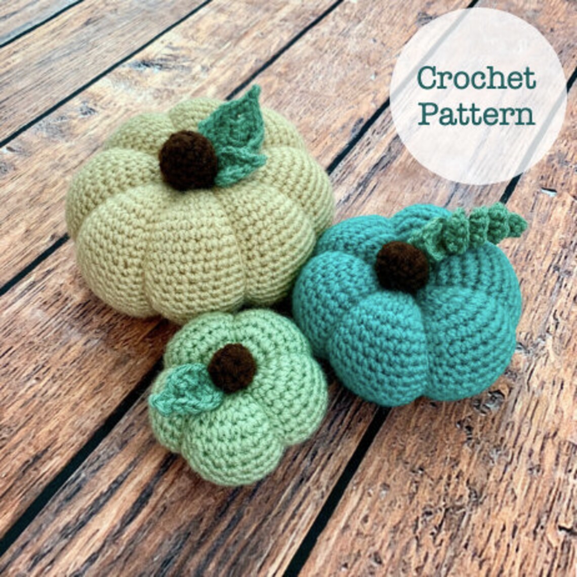 Pumpkin Plush Amigurumi PATTERN Mix and Match Pumpkins Etsy