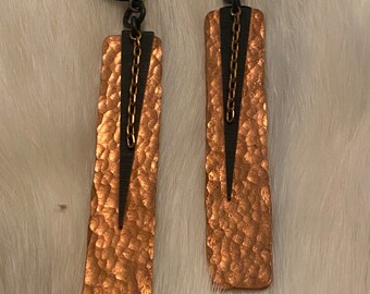 Hammered copper and spike