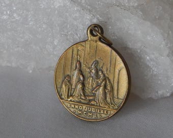 0.9" 1950 Holy Door Opening Vatican Holy Year Medal Pope Pius XII