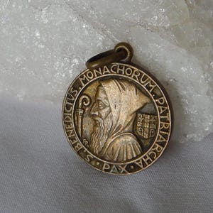 0.9"  St. Benedict Exorcism Medal by Fernand Py #93