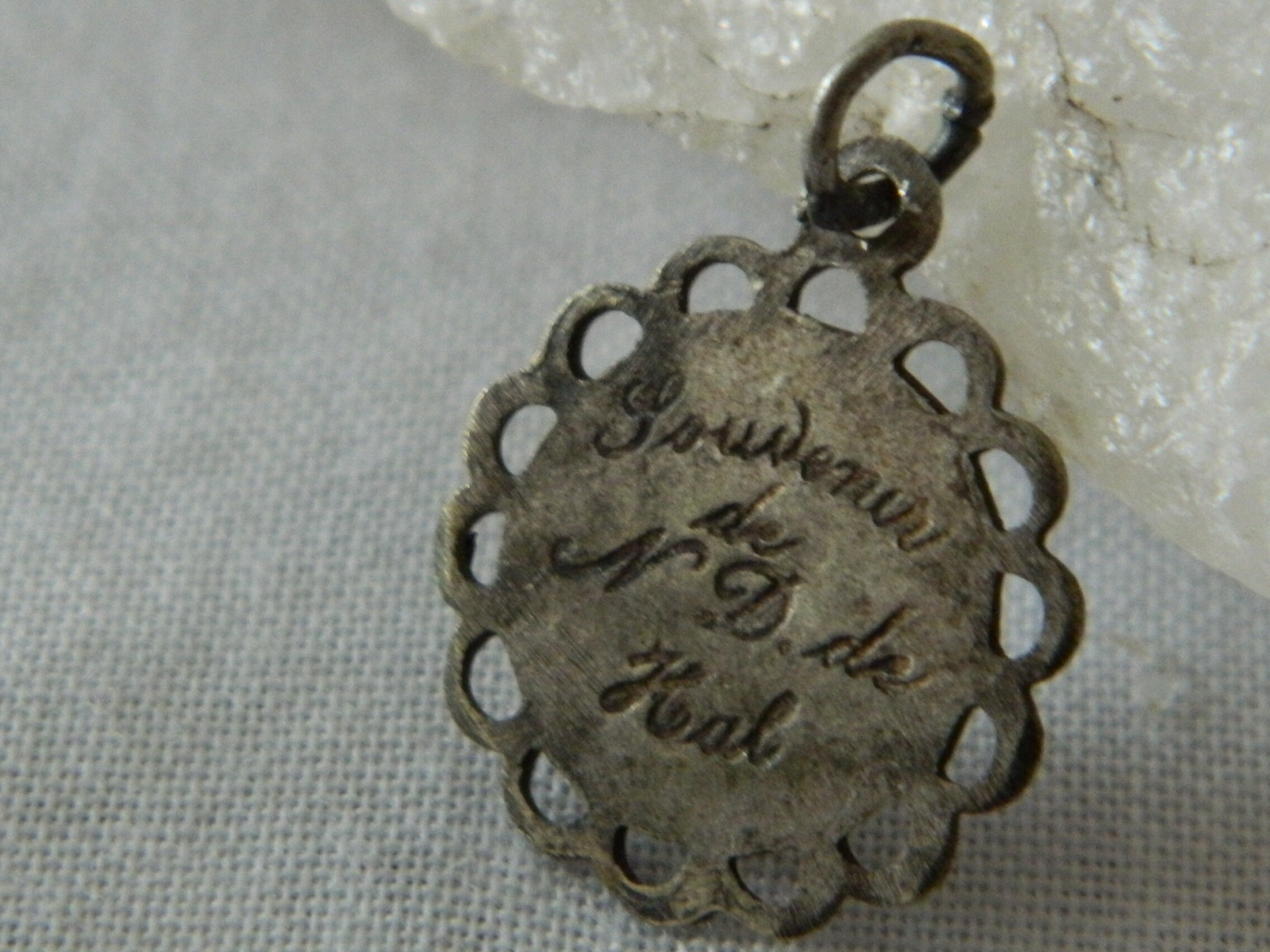 Antique Religious Notre Dame De Hal Medal, Souvenir De N. D. De Hal #7 ...