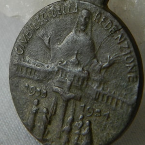 1933 1934 Pope Pius XI Giubileo Della Redenzione Antique Bronze Medal #156