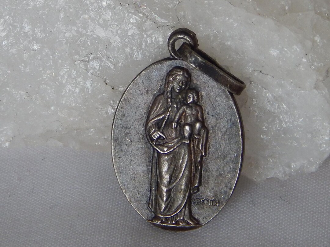 Antique Notre Dame De Vie Penin Medal, Our Lady of Life Rare Religious ...