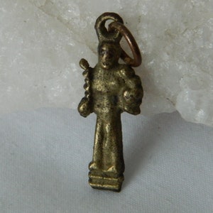 Very Old 1700&#39;s Saint Joseph with Baby Jesus Medal #261