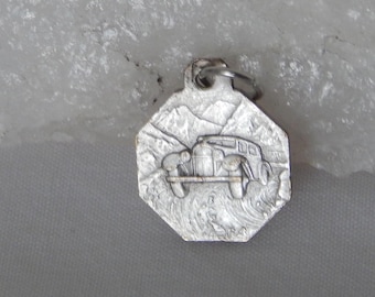 Antique Car St Christopher Medal #636