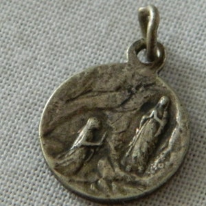 Antique Lourdes Religious Medal #85
