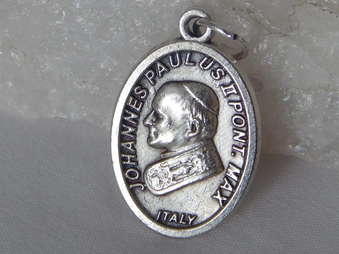 1" Oval John Paul II & Pope Benedict XVI Medal #565 - Etsy