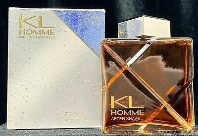 Karl Lagerfeld KL Homme 4.2 Oz Aftershave 100 Full W original Box