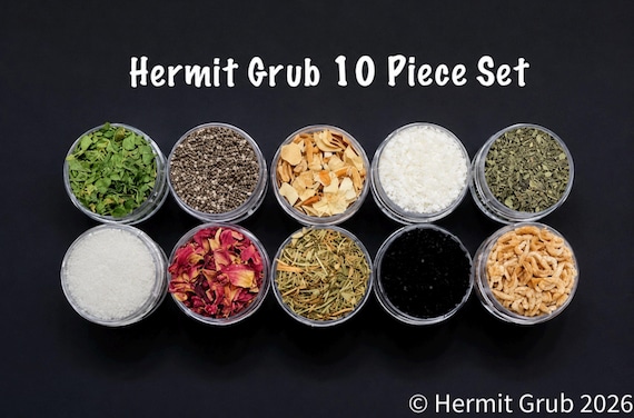 10 Piece Set | Hermit Crab Food | Hermit Grub