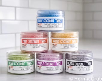 Paquete de coco retorcido / Comida para cangrejo ermitaño / Comida para cangrejo ermitaño