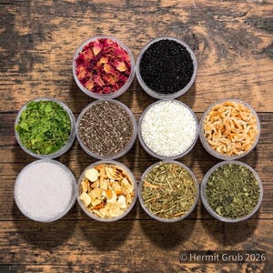 10 Piece Set | Hermit Crab Food | Hermit Grub