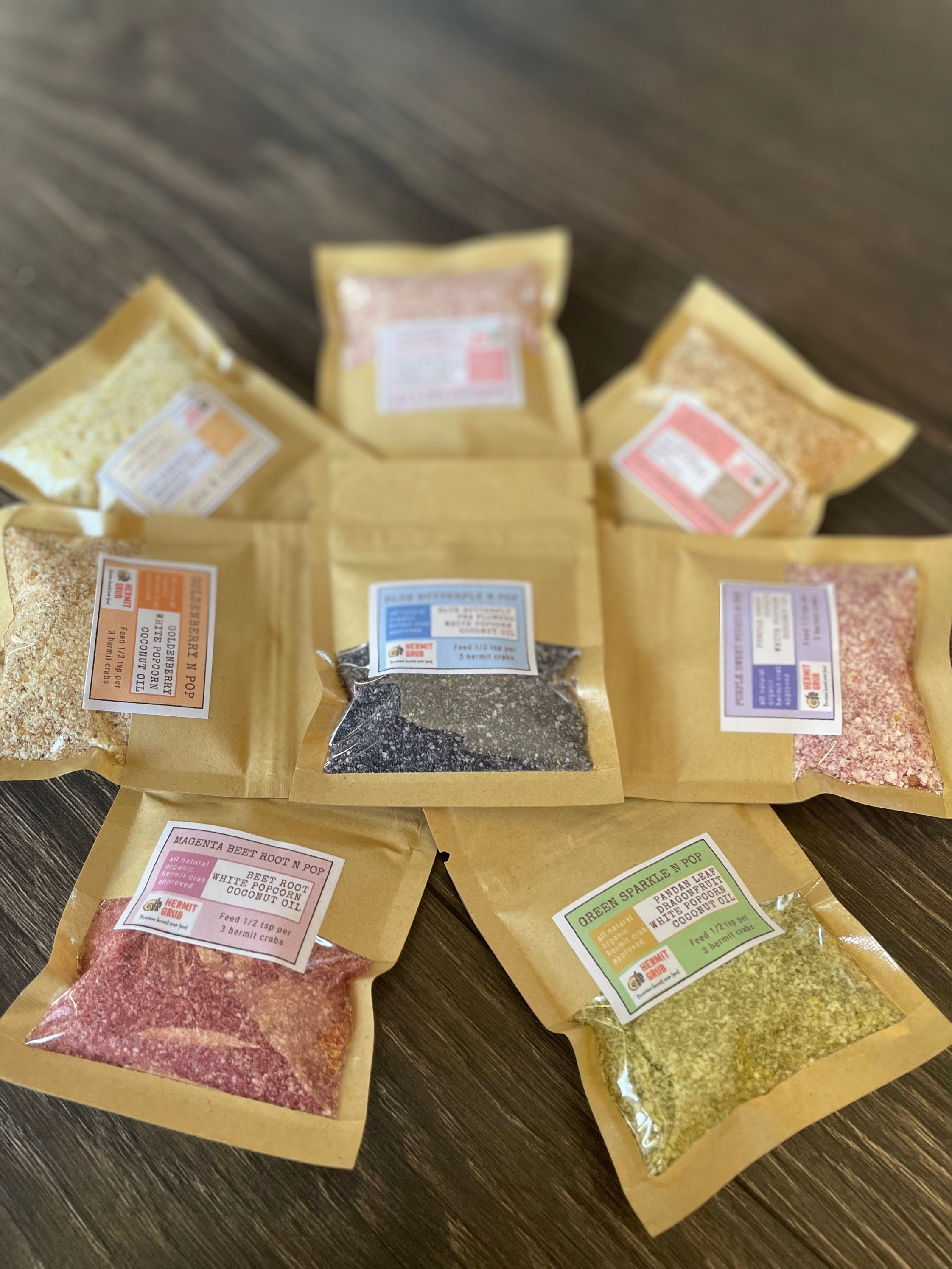 Taste the Rainbow Popcorn Set Hermit Crab Food - Etsy