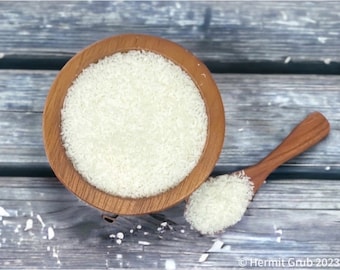 Coco rallado / Larva de cangrejo ermitaño / Alimento para cangrejos ermitaños
