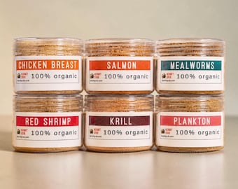 Land- und Meeresprotein-Set | Futter für Einsiedlerkrebse