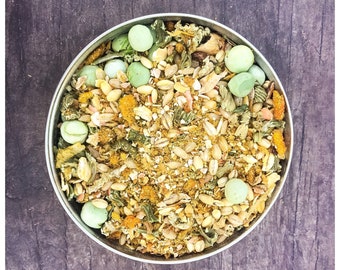 Mezcla completa de comida para cazuela de atún / Comida para cangrejo ermitaño / Comida para cangrejo ermitaño