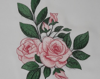 Set of designs with roses, Bouquet of roses, delicate roses Machine Embroidery Design  Instant Download