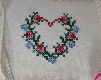 Cross Stitch Machine Embroidery Design Hearts Ornaments 3 Types 4x4 hoop for Valentines Day Instant Download