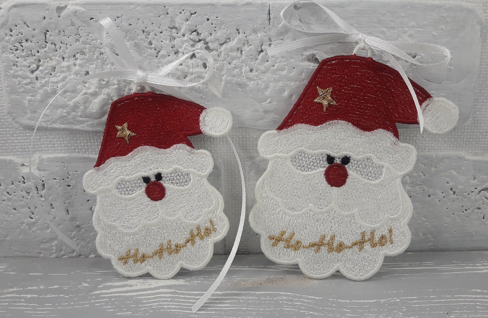 FSL Santa Ornament - Free Standing Lace Instant Download Machine ...