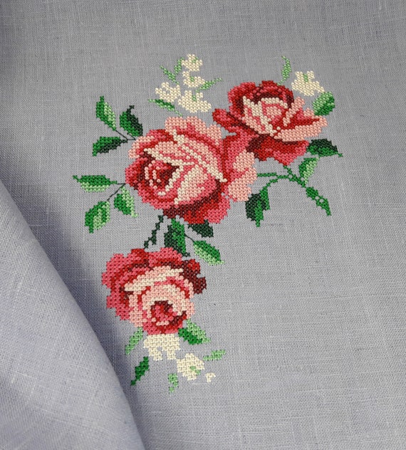 Bouquet of roses Cross Stitch Machine Embroidery Design  Instant Download