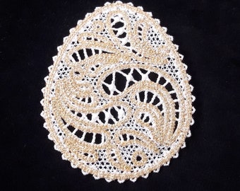 FSL Easter Eggs - Free Standing Lace Instant Download Machine Embroidery Design 4x4 hoop