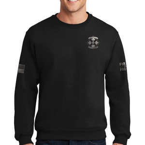 Black on Black Unisex Sweatshirt. This shirt IS approved for PT. *Free Shipping for orders sent to base only*