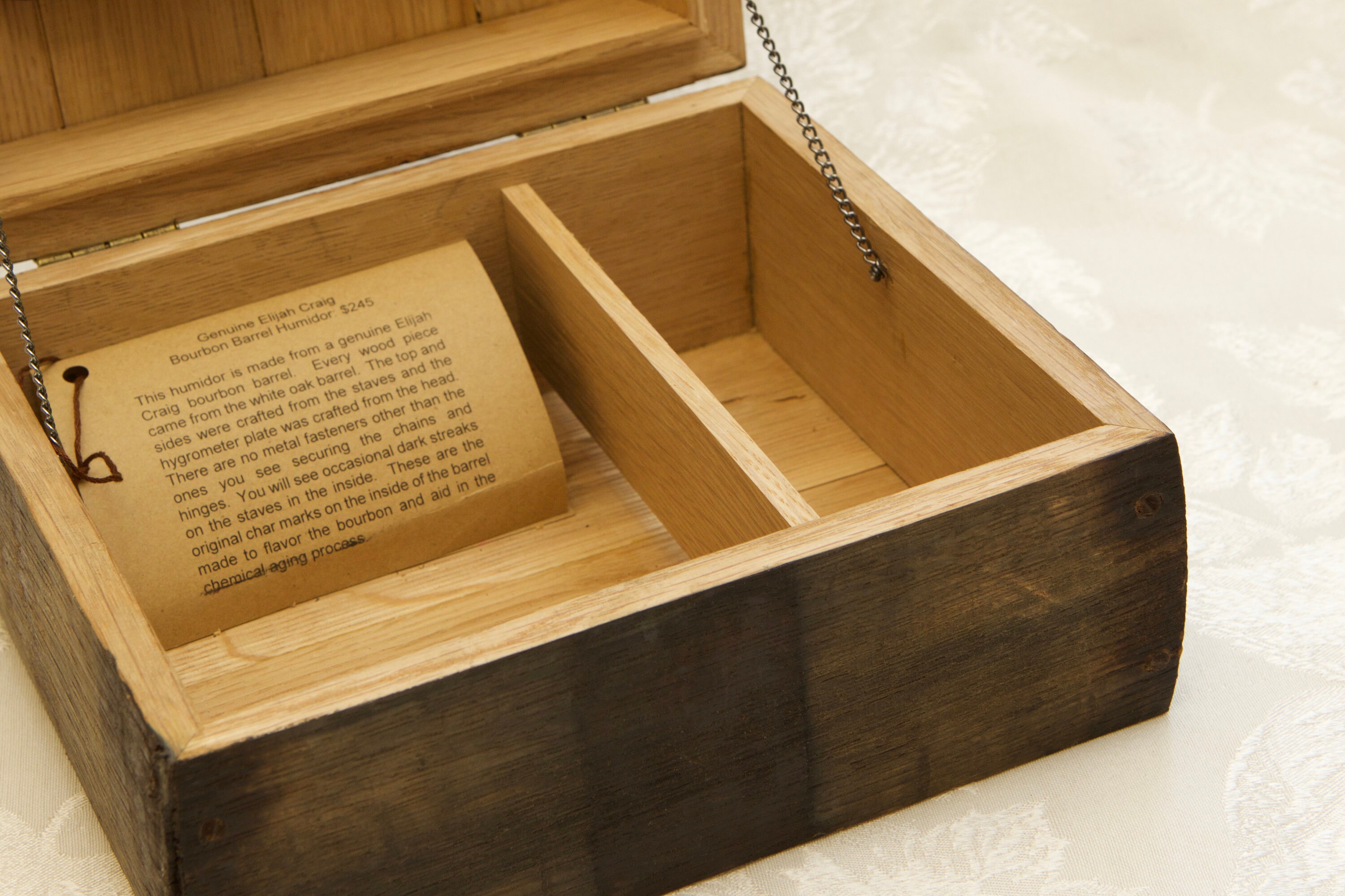 Bourbon Barrel Cigar Humidor Etsy