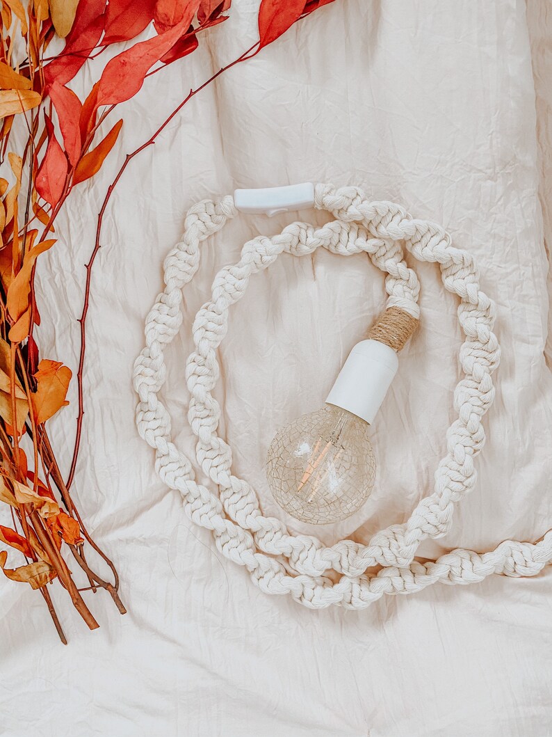 Macrame lamp