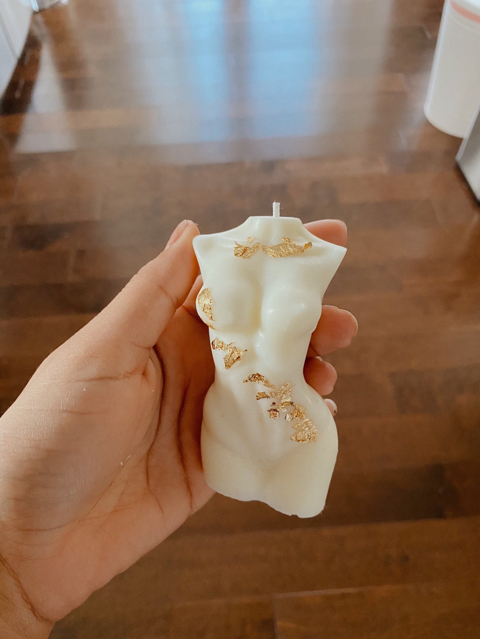 Soy Wax Women Body Candle Large Scented Bust Candle Female Etsy